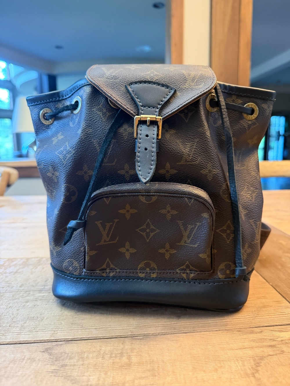 Mini LV Monogram Drawstring Backpack by Vintage Boho Bags NEW
